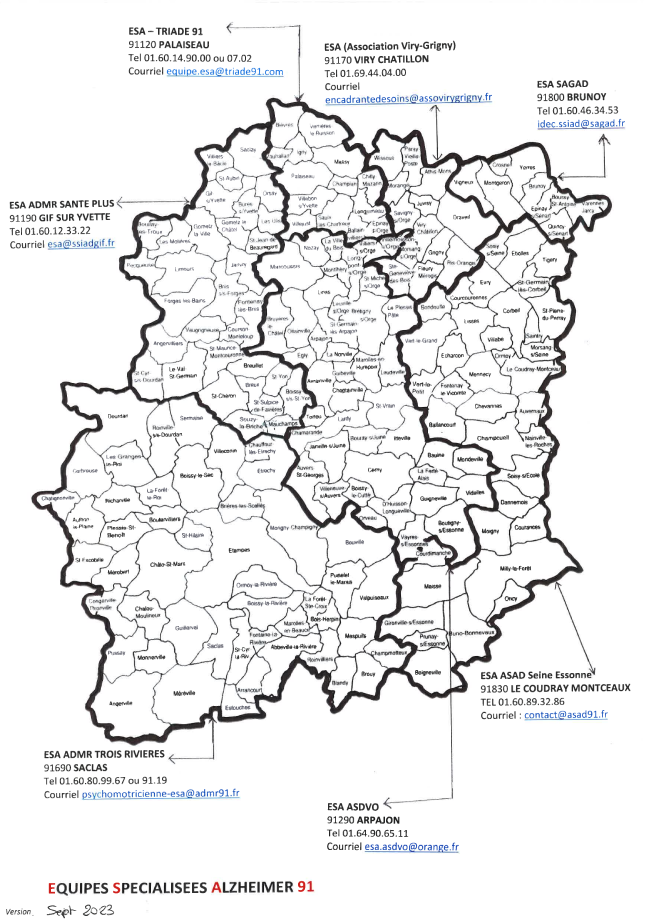 carte ESA en Essonne